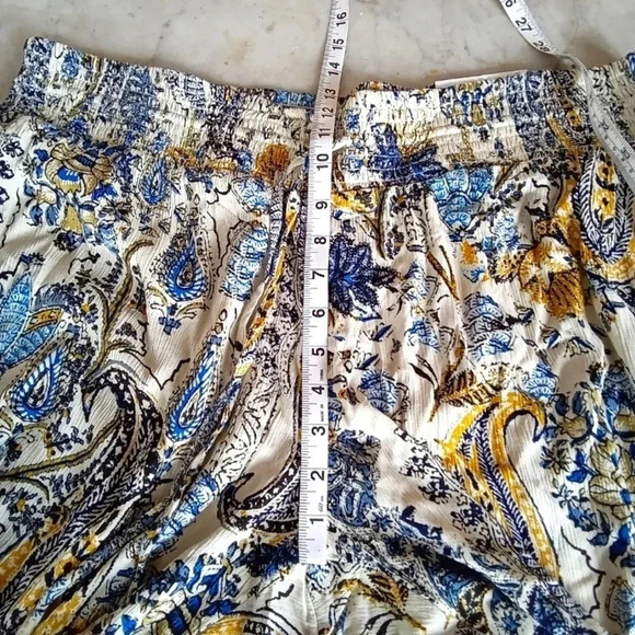Maurices Pants Womens 1X NWT Boho Print Wide Leg Flowy Paisley Floral Vacation - Picture 6 of 9